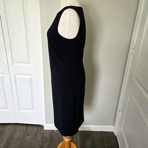 Theory Classic Black Mini Sleeveless Dress Size 4 - Picture 4 of 12
